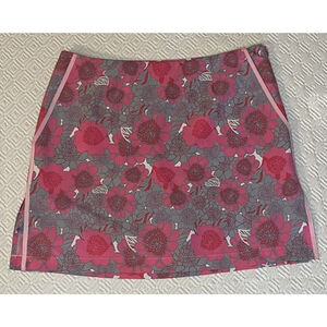 Golftini Almost Famous Skort Sz 2 Floral Pink Pockets Pickle‎ Ball Golf Tennis